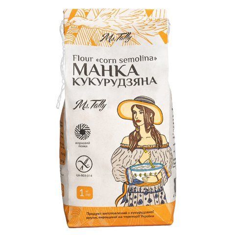 Борошно "Манка кукурудзяна" без глютену Ms. Tally 4820216950182 фото