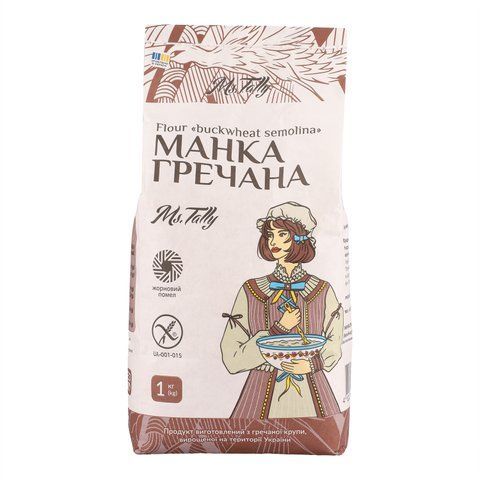 Борошно "Манка гречана" без глютену Ms. Tally 4820216950175 фото