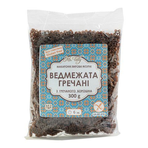 Фiгурнi макарони гречанi "Ведмежата" без глютену Ms. Tally 4820216950540 фото