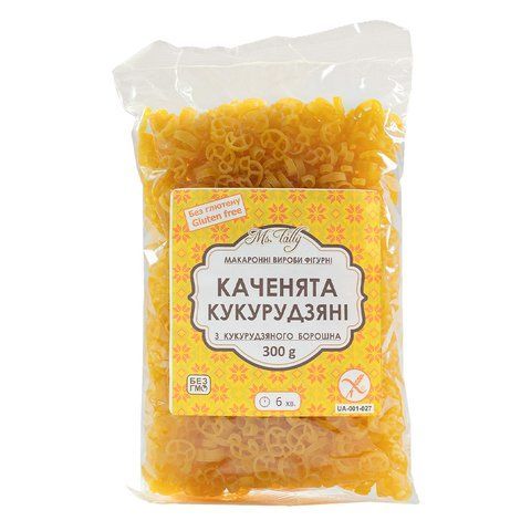 Фiгурнi макарони кукурудзянi "Каченята" без глютену Ms. Tally 4820216950502 фото