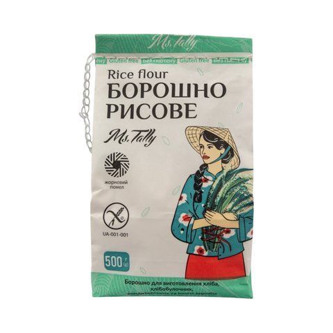 Борошно рисове 0.5 кг 4820216950717 фото