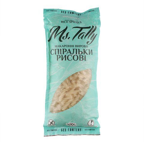 Спіральки рисові без глютену Ms. Tally 4820216951677 фото