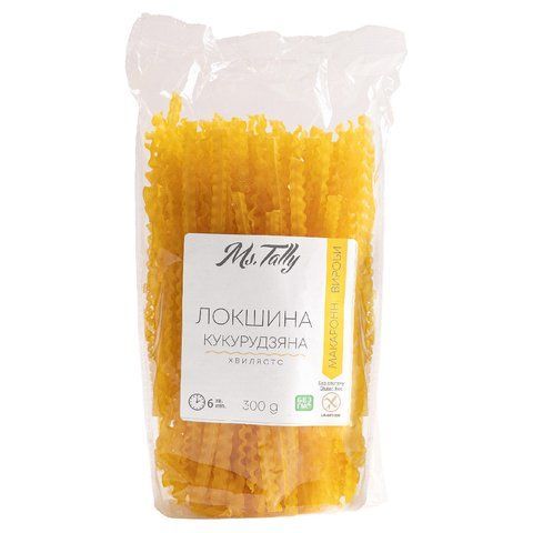 Локшина кукурудзяна хвиляста без глютену Ms. Tally 4820216950397 фото
