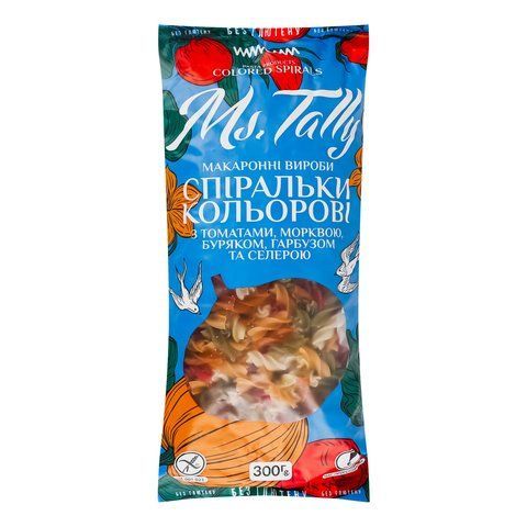 Спіральки кольорові без глютену Ms. Tally 4820216951653 фото