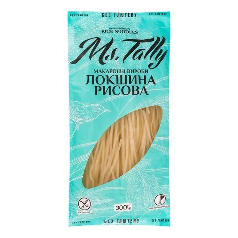 Локшина рисова без глютену Ms. Tally 4820216951585 фото