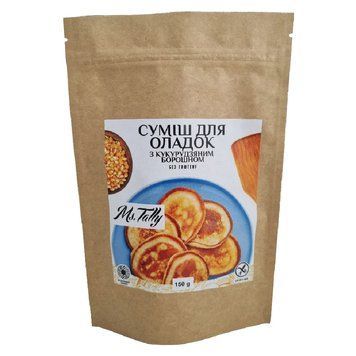 Смесь для оладий мини с кукурузной мукой 150г 4820216951547 фото